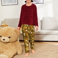thumbnail image 6 of Pofeuu Bright Shiny Golden Print Teenagers' Pajama Pants, Soft Lounge Pajama Pants with big pockets for Men Plaid Pj Bottoms-Medium, 6 of 6