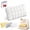 White, variant on Marshmallow Fluff Pillow, Cooling Marshmallow Puff Pillow, Mellow Sleep Cloud Ice‑Silk Bed Pillows for Adults, Super Soft Premium Down-Alternative Filling Pillows for Side Sleeper