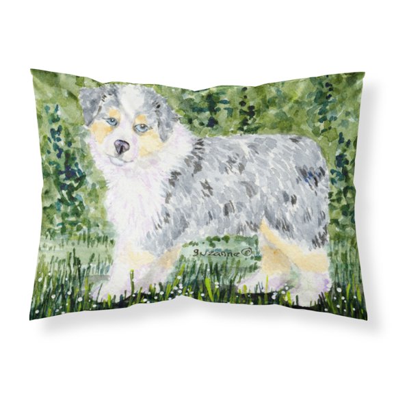 Carolines Treasures SS8846PILLOWCASE Australian Shepherd Fabric Standard Pillowcase Standard multicolor