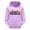 Purple, variant on GDREDA Custom Hoodies Child Toddler Boys Girls Long Sleeve Cartoon Prints Warm Hoodie Pullover Tops Kids Sweat (Black,10-11 Years)