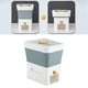 thumbnail image 4 of Dispensador de cereales, almacenamiento de alimentos, dispensador de arroz, automático, plegable, con taza medidora, de comida de gris Baoblaze almacenamiento dispensador de cereales, 4 of 7