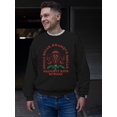 thumbnail image 2 of Jingle Bells, Krampus Smells Dark Holiday Humor Men's Sweatshirt, 2 of 4