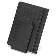 FALAN MULE Magnetic Closure Slim Wallet for Men Leather RFID Blocking Minimalist Front Pocket Money Clip Wallet Credit Card Holder