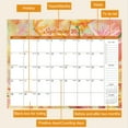 thumbnail image 5 of DIY.STORE Flowers Wall Calendar, Monthly, 12 Months, 14.6 x 11 in, Orange, 5 of 6