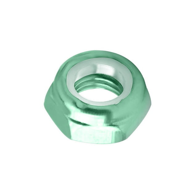 Kenally Accesorios de bloqueo de tuerca de monopatín, piezas de monopatín, ajuste modificado, pieza de Hardware de Color sólido firme, accesorio Herramientas y ferretería Verde Kenally TO009019-04
