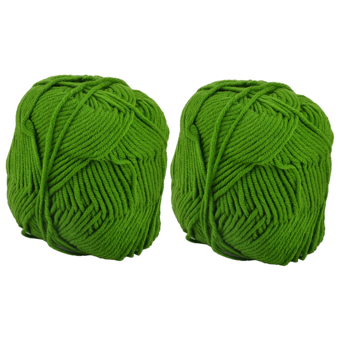 DIY Handmade Scarf Socks Crochet Weaving Knitting Yarn Cord Rope Green 100g 2pcs