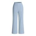 thumbnail image 6 of Cutuoiiu Plus Size Womens Athletic Pants Solid Color Elastic Crossover Waist with Pockets for Fitness and Work Gift, 6 of 9