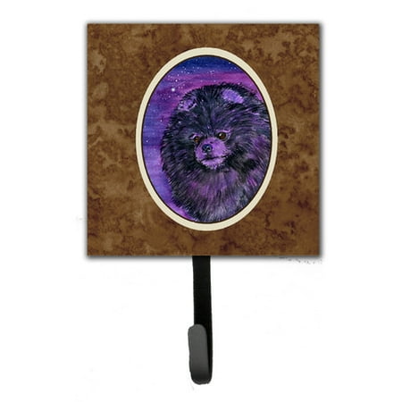 Caroline's Treasures Starry Night Pomeranian Leash Holder and Wall Hook