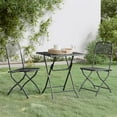 thumbnail image 1 of vidaXL 3 Piece Garden Dining Set Expanded Metal Mesh Anthracite, 1 of 5