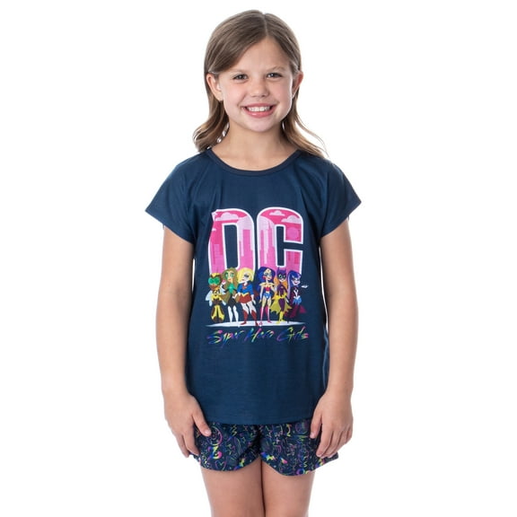 DC Comics Girls' Super Hero Girls Character Sleep Pajama Set Short