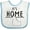 White and Blue, variant on Inktastic It's Home- State of Idaho Outline Boys or Girls Baby Bib