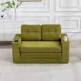 thumbnail image 2 of CQSXDA 2 In 1 Convertible Sofa Bed With Fold Out Floor Couch Design With Pillows For Lounge Settings, Olive,, 2 of 18