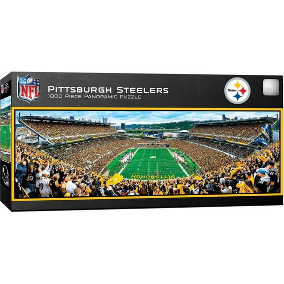 MasterPieces 1000 Piece Sports Panoramic Jigsaw Puzzle - NFL Pittsburgh Steelers Endzone View