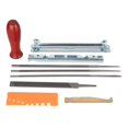 thumbnail image 2 of Qiilu Chainsaw File,10Pcs Chain Saw Sharpening Kit Chainsaw File Tool Set Guide Bar File , Chain Saw Sharpening Kit, 2 of 8