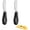 Black, variant on 2 Pack Butter Spreader Knife, Stainless Steel Butter Knife with Ceramic Handle, Cheese Knife and Butter Spreader for Soft and Hard Cheese, Cold Butter, Jam, Dishwasher Safe