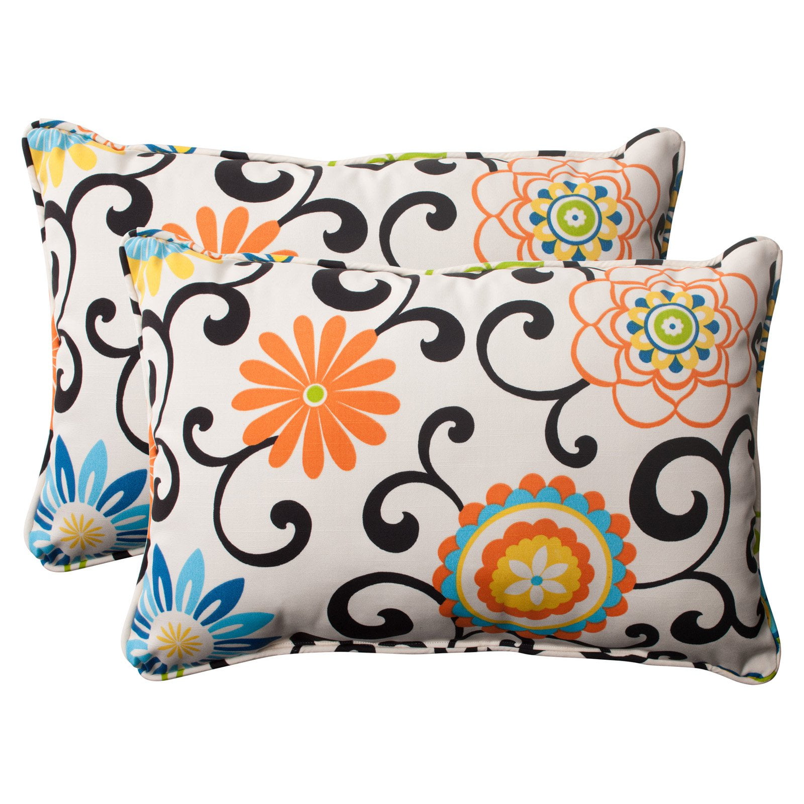 Pillow Perfect Outdoor/ Indoor Pom Pom Play Lagoon Over ...