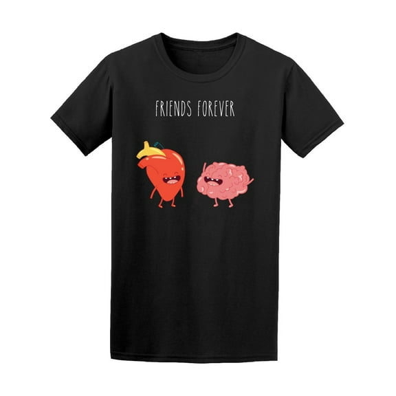 Brain And Heart Friends Forever Tee Men's -Image by Shutterstock