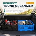 52L Collapsible Plastic Storage Crate, Heavy Duty Foldable Stackable ...