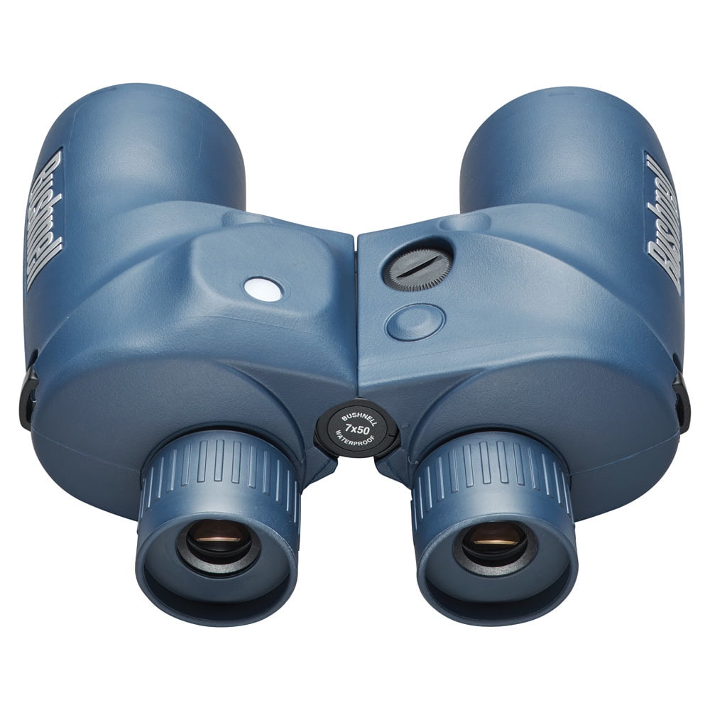 Bushnell Marine 7 x 50 Waterproof/Fogproof Binoculars w/Illuminated Compass H20 Porro Prism Water Resistant Binoculars, 7x50 Magnification | Bushnell