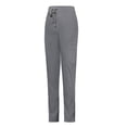 thumbnail image 4 of felwors Comfort-Fit Scrub Pants for Women Elastic Waistband, Drawstring Closure, Multiple Pockets Stretch Fabric（Grey， XL）, 4 of 5