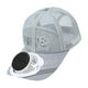 thumbnail image 4 of Sombrero con visera solar y protección para el sol, sombrero de playa para hombres y mujeres, gorra con ventilador de enfriamiento para golf Gris, 4 of 9