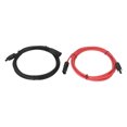 thumbnail image 3 of Whataatahia Cable de extensión solar de 2 piezas 10 AWG Cable solar con conector macho hembra para uso en exteriores Rojo Negro 6M, 3 of 8