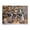 500 Pieces, variant on 1000-Piece Wooden Jigsaw Puzzle for Adults - Pugs Scarves Gifts Snow Bokeh , Interlocking Pieces with Guide Letters, Holiday Gift & Home Decor