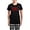With Checker Pant, variant on - BAKA / Fool In Japanese Hiragana Script Women's Da - Women's Short Sleeve Print T-Shirt and Pants Dark Cotton Pajama Set