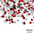 thumbnail image 1 of Paper Scraps Mini Heart Shape Plastic Material Confetti Good Luster Scramble Assortment Shape Resistant for Party Decoration Red Sliver10mm, 1 of 1