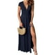 thumbnail image 1 of Vestido Largo De Fiesta Elegante vestido dividido de cintura alta Vestido de noche con escote en V profundo Vestidos (Azul oscuro S) Ygjytge para Mujer Azul oscuro T M, 1 of 7
