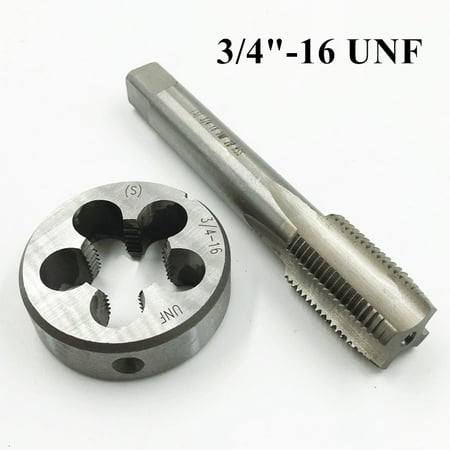 

3/4 -16 TPI Tap and Die Set HSS Right Hand Thread 3/4-16 UNF Tap 3/4-16 UNF Die