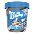 thumbnail image 6 of Blue Bunny Soft Chocolate Cookies and Cream Swirl Iced Frozen Dessert, 16 fl oz Pint, 6 of 13