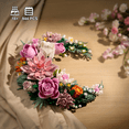 thumbnail image 7 of Pink Moon Flower Building Set, Rose Bouquet Botanical Collection Building Block Compatible with Lego Flowers for Home Wall Art Decor, Gifts for Girls Women(944PCS), 7 of 7