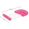 thumbnail image 3 of Northlight Inflatable Water Hammock Swimming Pool Lounger - 54.75" - Neon Pink, 3 of 5