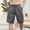 Dark Gray, variant on FRSASU Men's Casual Stretch Cargo Shorts Large Size Classic Drawstring Elastic Waist Summer Work Short with Multi Pockets Dark Gray