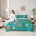 thumbnail image 4 of Erosebridal Happy Camping Tent Bedding Comforter Set 7pcs For Kids Teens,Boys Girls Adventure Theme Tent Queen Bedding Sets,Luxury Bedroom Decor, 4 of 6