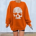 thumbnail image 2 of Moda mujer estampado manga larga cómoda transpirable cuello redondo camisa Tops Pompotops FGAJ8104, 2 of 6