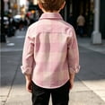 thumbnail image 4 of Edvintorg Toddler Boy Clothes Winter Fashion Plaid Long Sleeve Button up Shirt Jackets Children Casual Outerwear with Pockets 6M-5Y, 4 of 9