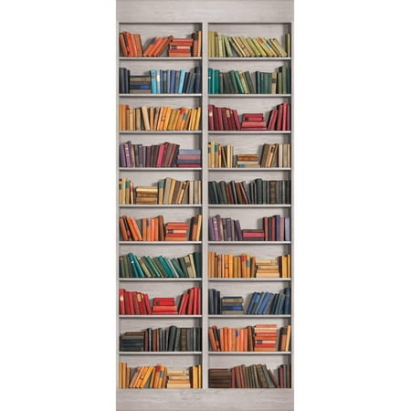 American Classics Two Panel Book Shelf Mural