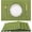 Grass Green, variant on Cterwk 2 Pack Linen Cloth Place Mats Heat Resistant Washable Table Mat for Dining Room, 12" x 18"