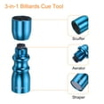 thumbnail image 4 of Uxcell 3 in 1 Snooker Billiard Pool Cue Stick Tip Tool Accessories Scuffer/Shaper/Aerator, Blue, 4 of 5