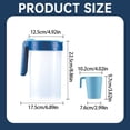 thumbnail image 3 of ​KitchenHive Clearance！ Water Pitcher With Lid One Kettle With Four Cups Used For Brewing Hot And Cold Drinks Plastic Water Pitcher With Lid， Suitable For Indoor And Outdoor, 3 of 9