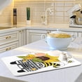 thumbnail image 5 of GZHJMY Dish Drying Mat Sunflower Bee Gnome Truck Microfiber Absorbent Drying Pad Heat Resistant Kitchen Island Protector Stovetop Cover 18" × 24" Festive Gift, 5 of 6