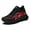 A Black Red, variant on Mens Fashion Sneakers Walking Breathable Gym Running Shoes
