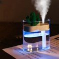 thumbnail image 1 of Humidificador de aire de 160ml, difusor de aceites esenciales con luz de Color Cactus transparente, purificador de coche, difusor de niebla aromática, 1 of 5