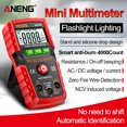 thumbnail image 1 of ANENG M107 Multímetro digital inteligente 4000 cuentas NCV DC AC Tester color rojo, 1 of 9