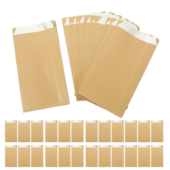 HAMPPLIES Snack Bags Food Wrapping Bag Kraft Paper 100Pcs