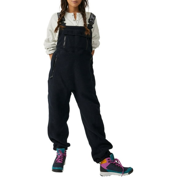 FP Movement by Free People Women's Hit the Slopes Salopette (Black, L)