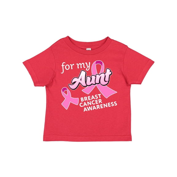 Inktastic For My Aunt - Breast Cancer Awareness Boys or Girls Toddler T-Shirt