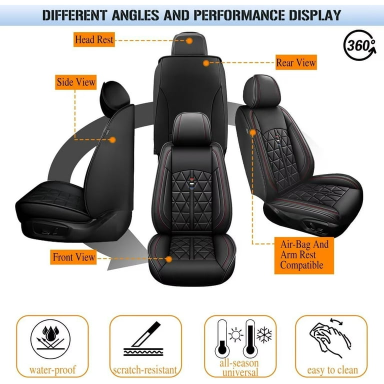 DIKSOAKR Car Seat Covers for Hyundai Elantra 2012-2025 Front Seat